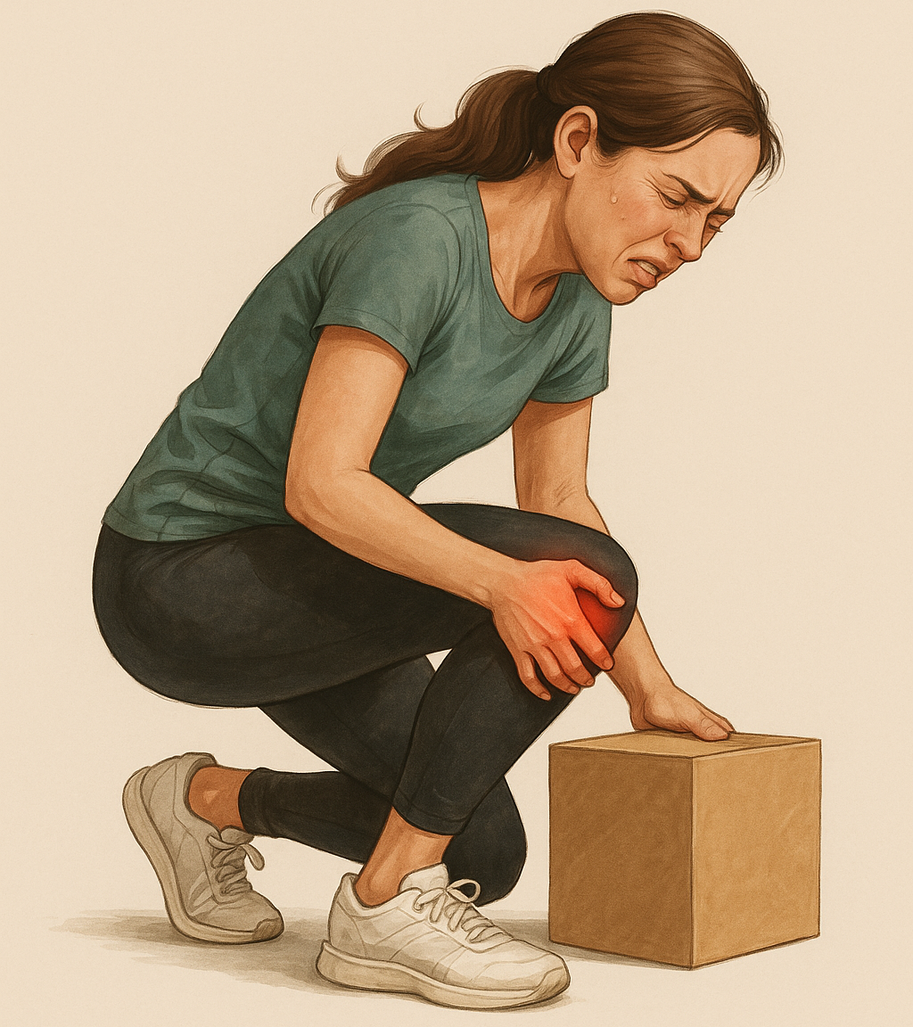 Sente dor no joelho ao agachar Isso não é normal!